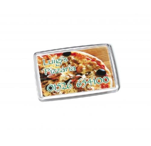 Printed Acrylic Magnetic Business Card          